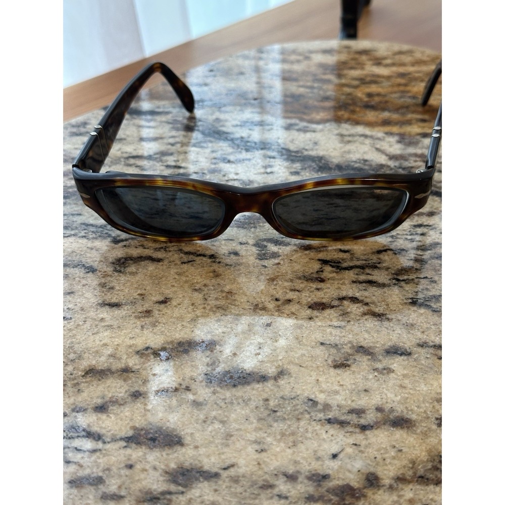 persol sunglasses men 2575 Brown Tortoise Shell Solid Hinges Pic 135mm